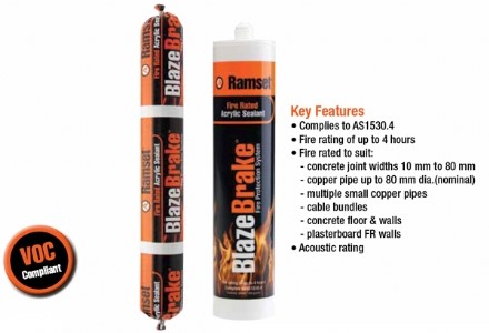 RAMSET BLAZEBRAKE 201 FIRE SEALANT GREY 960G (BLBRGYS)